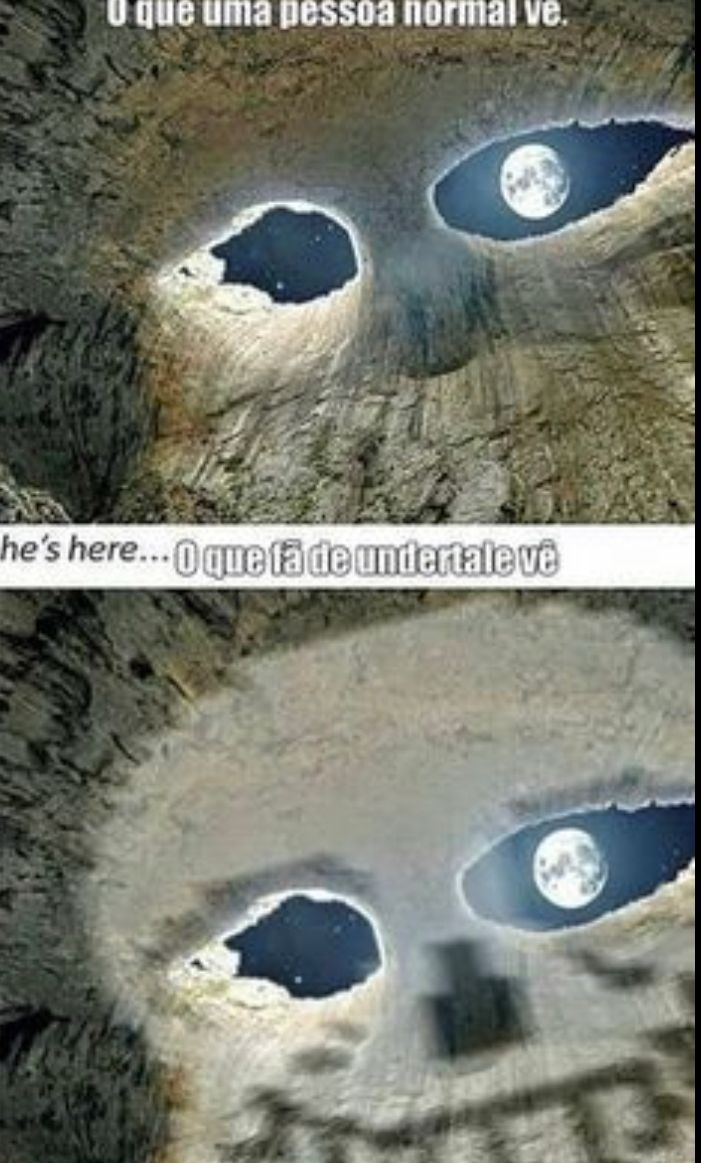 동굴에 달이 비치자 드러나는 진실