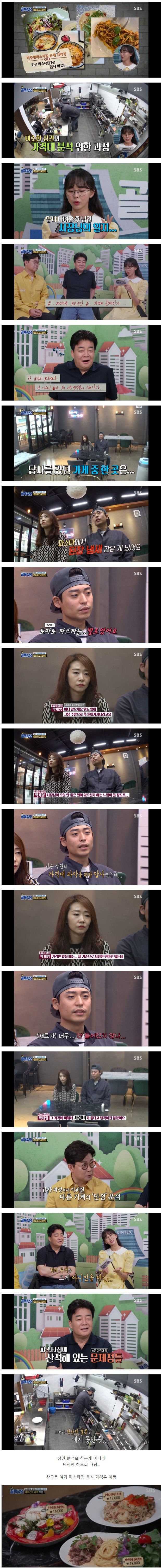 골목식당 가격이 비쌌던 파스타집 최신 근황