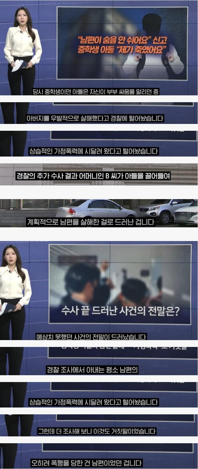 가정폭력 남편 살해 의외의 반전